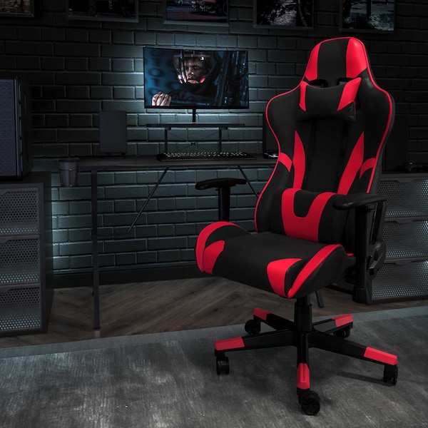 Flash Furniture Black Gaming Desk and Chair Set BLN-X20RSG1031-RD-GG - main